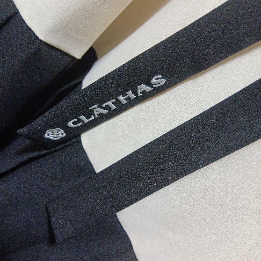 アプワイザーリッシェ CLATHASコラボ ボウタイプリーツミニワンピース