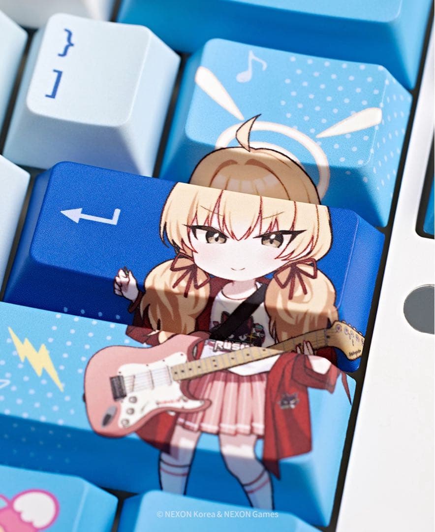 韓国限定 ブルーアーカイブ X はまじあき キーボード デスクテリア