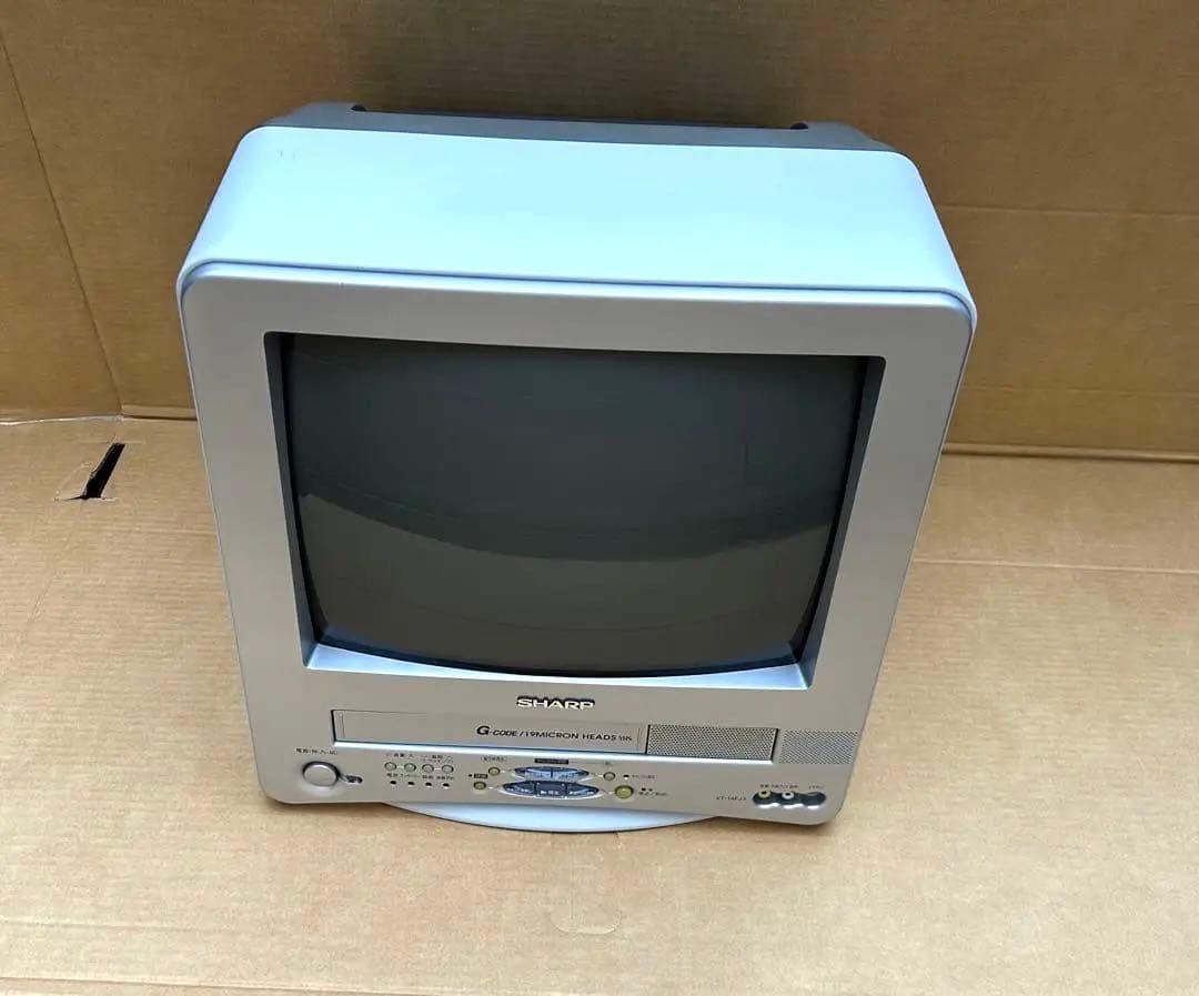 シャープ 14インチ テレビデオ VT-14FJ3 ビデオ内蔵型テレビ - メルカリ