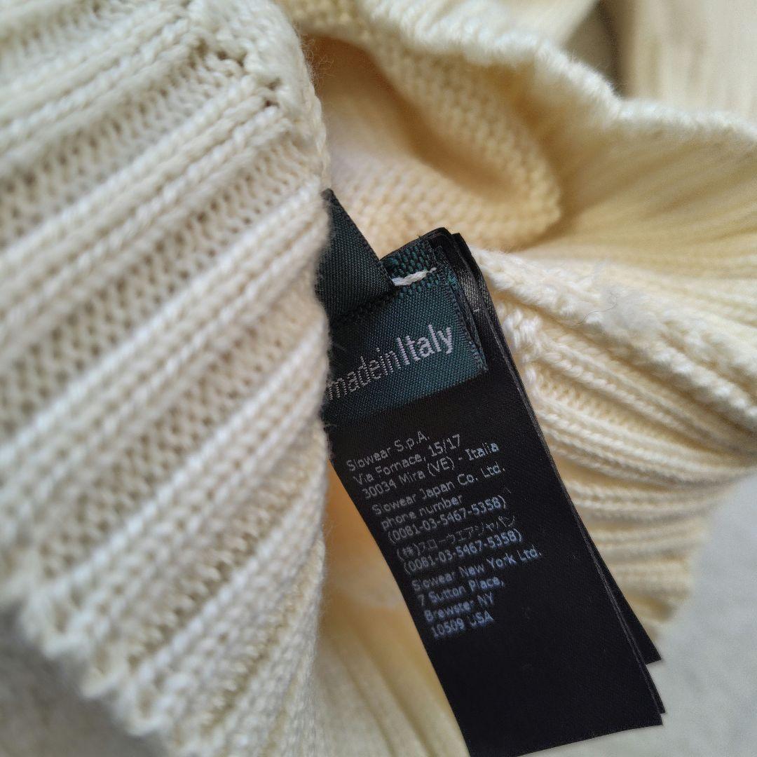 未使用に近い 現行 ZANONE ザノーネ モックネック ニット 46 肉厚