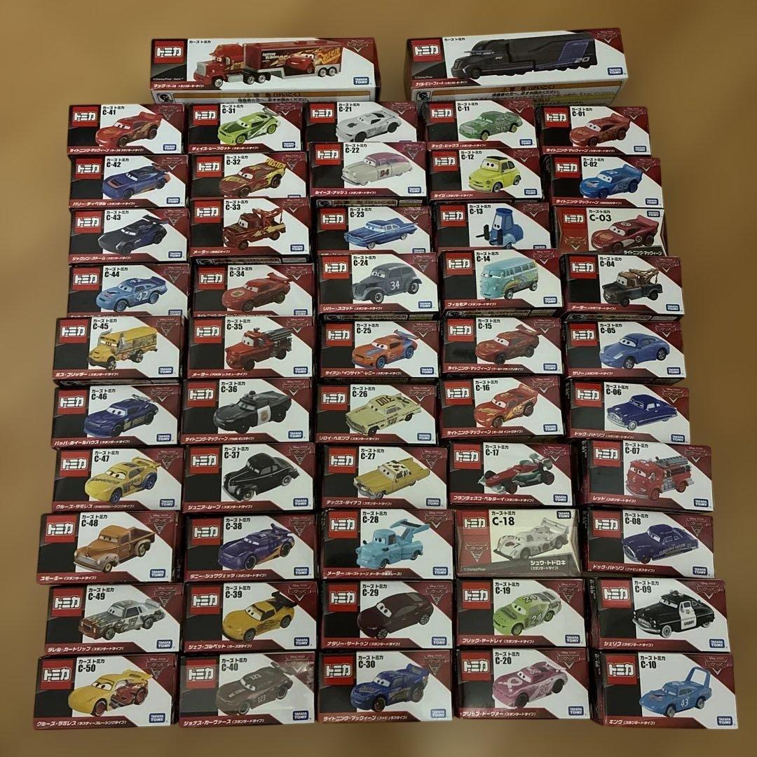 トミカ　カーズ 52台セット　マックイーン J•P•ドライブ　廃盤品含む k*i様 トミカ カーズ 52台セット マックイーン J•P•ドライブ 廃盤品含