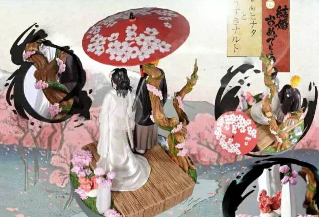 NARUTO ナルト ヒナタ 結婚式 婚礼 フィギュア 祝言日和 GK - メルカリ