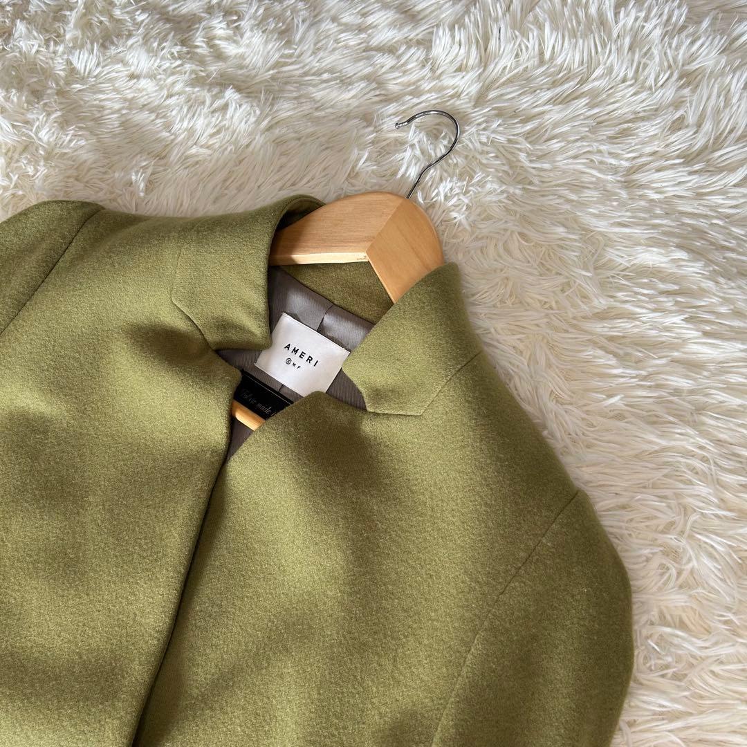 完売品✨PUFF SLEEVE WOOL JACKET アメリ ウール100% - メルカリ