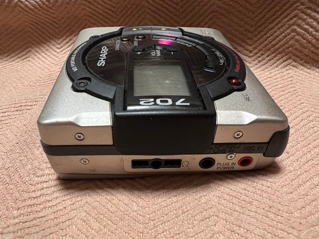 SHARP シャープ ポータブルMDプレーヤー MD-MS702-H - メルカリ