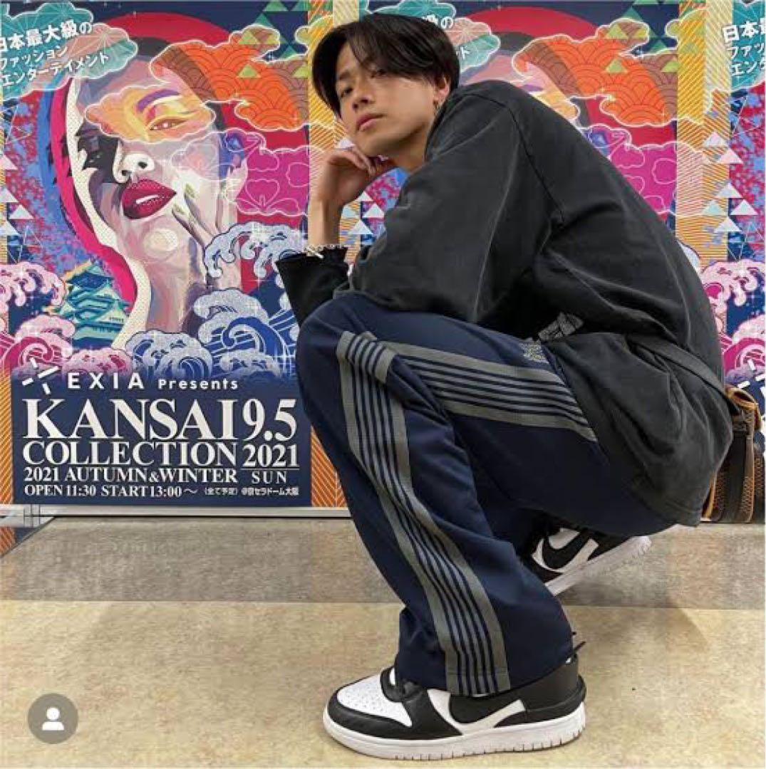 Needles ニードルス ネイビー コムドットやまと着用 セットアップ