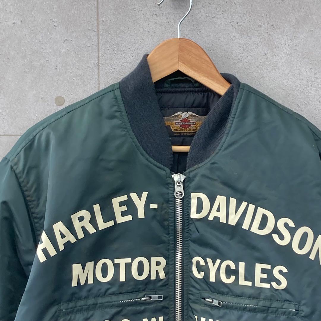 Harley-Davidson ナイロンジャケット MA-1 LA 緑