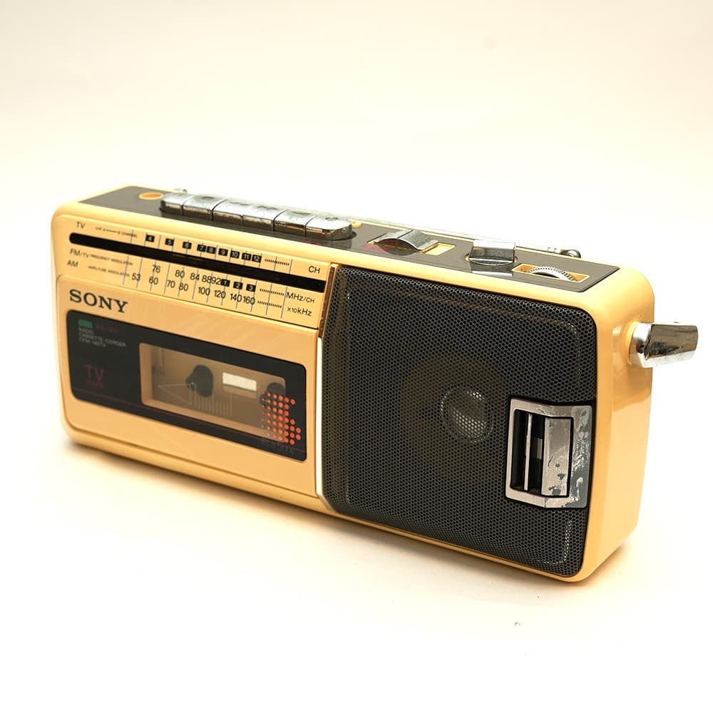 SONY CFM-140TV ラジオカセットレコーダー 動作します昭和レトロ