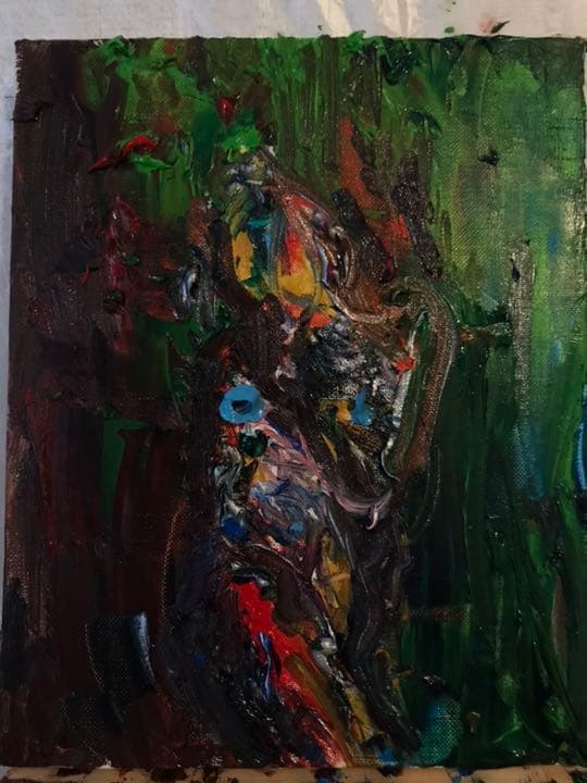 shame  恥（油彩画）