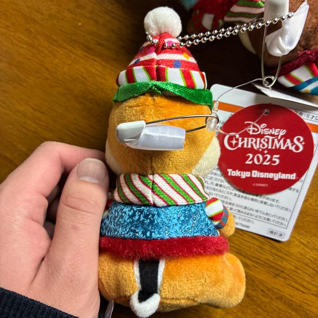 東京ディズニーランド ディズニークリスマス 2025 チップとデール ぬい