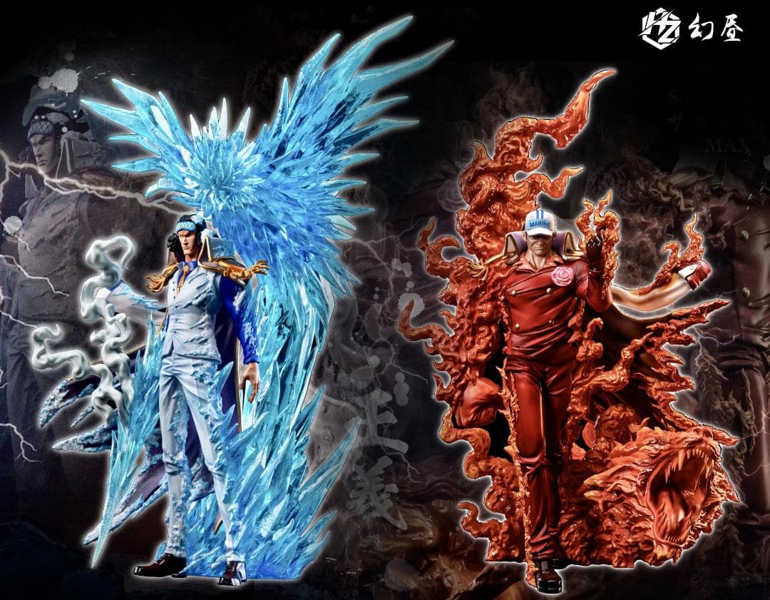 ワンピース 青キジ クザン 赤犬 サカズキ ガレージキット フィギュア2