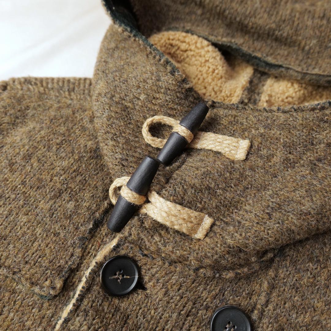 L.B.M.1911 ブラウン ウール ダッフルコート フード付き　【USED】