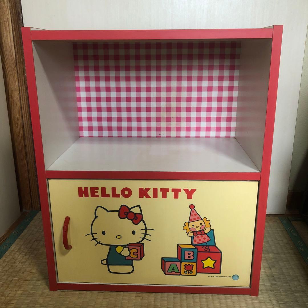 ❗️当時物❗️ハローキティ　1984 収納棚　✨ おもちゃ 収納ラック 3段 ハローキティ トイステーション – ハウジー