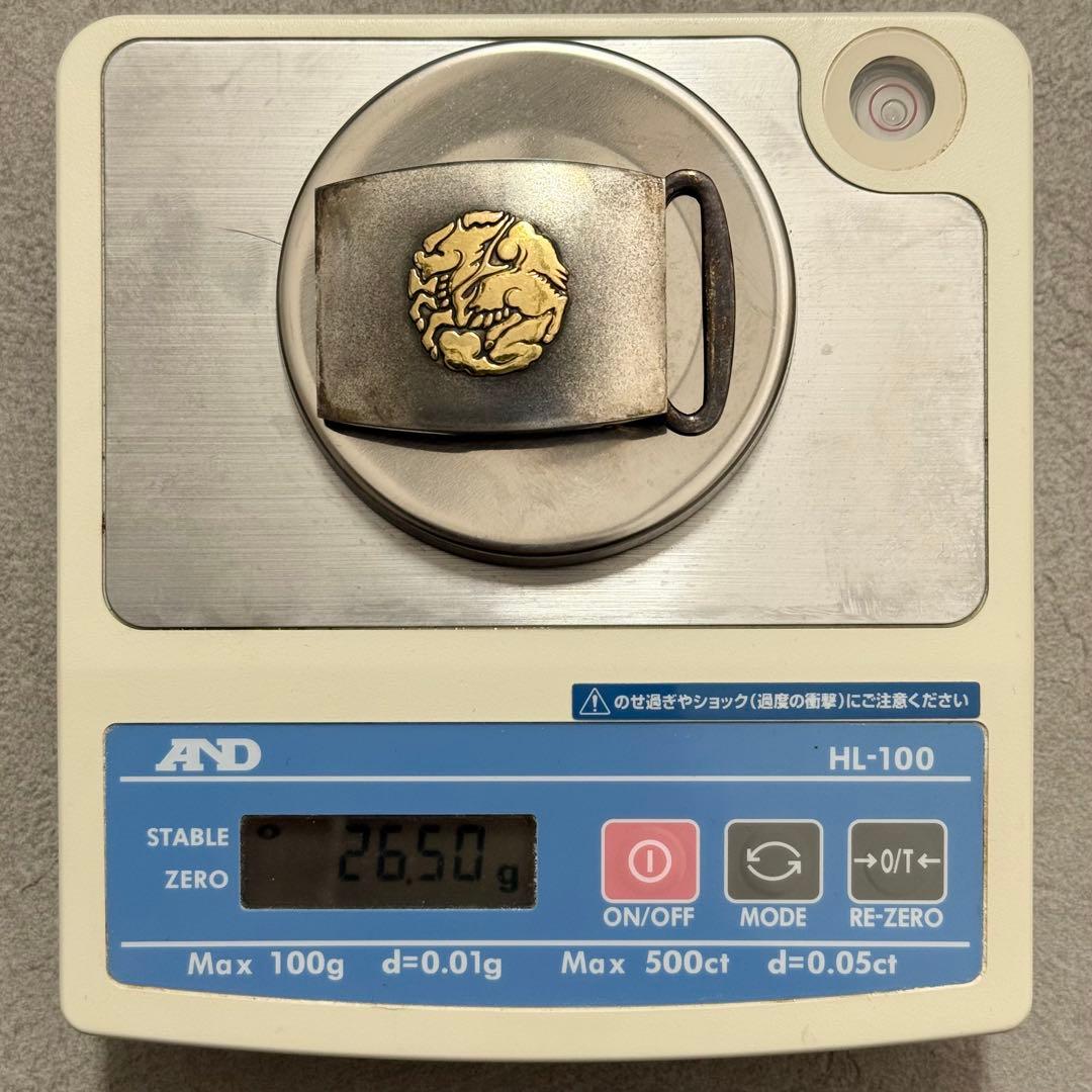 SNT1355 麒麟麦酒株式会社 三越 SILVER 26.5g ベルトバックル