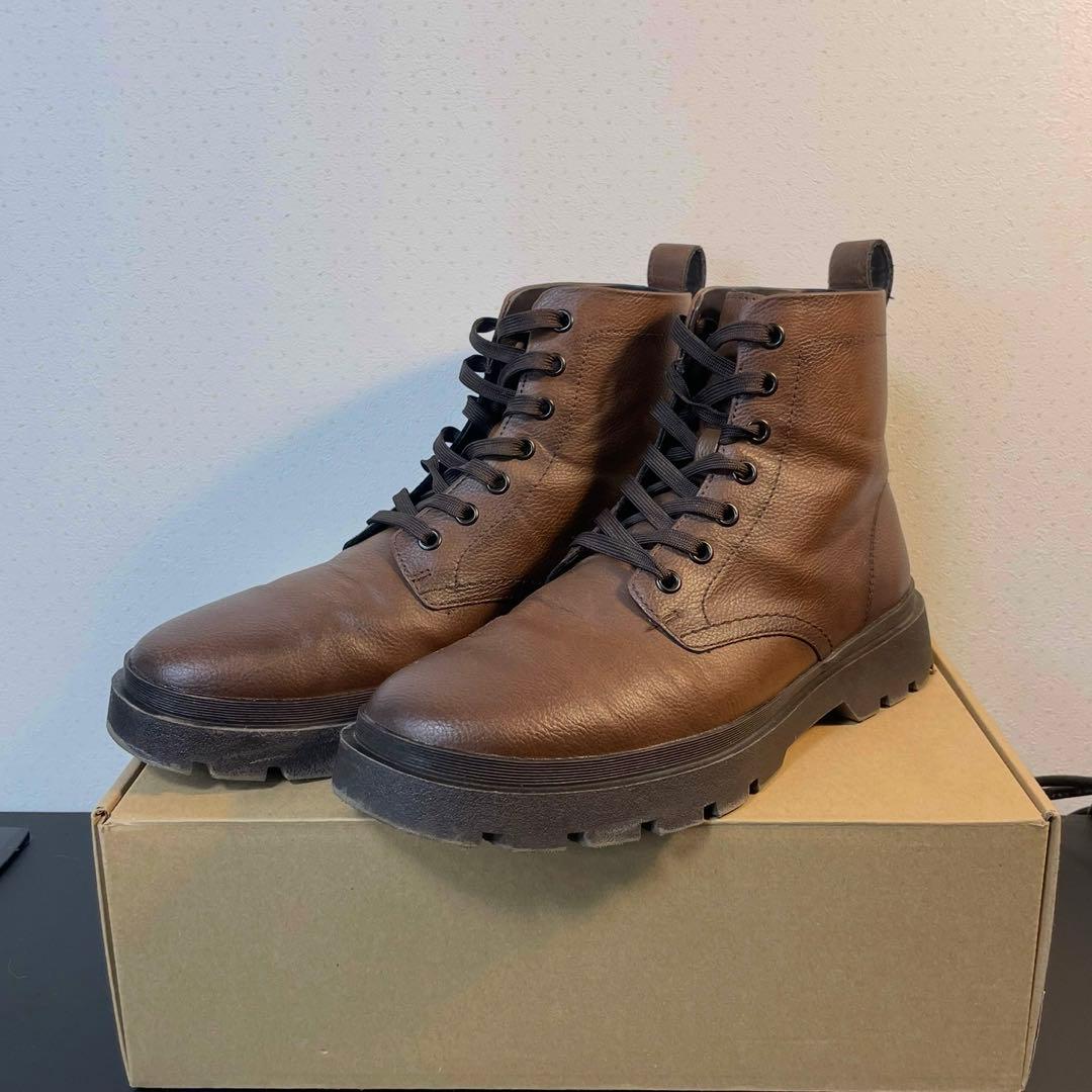 ZARA メンズ ブーツ ブラウン 41 - メルカリ