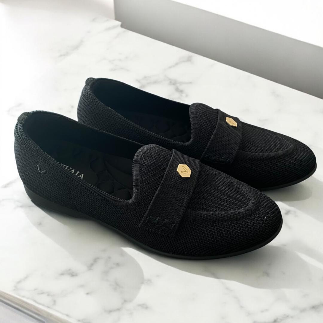 美品】VIVAIA Eloise アーモンドトゥ ペニーローファー 黒 23㎝ - メルカリ