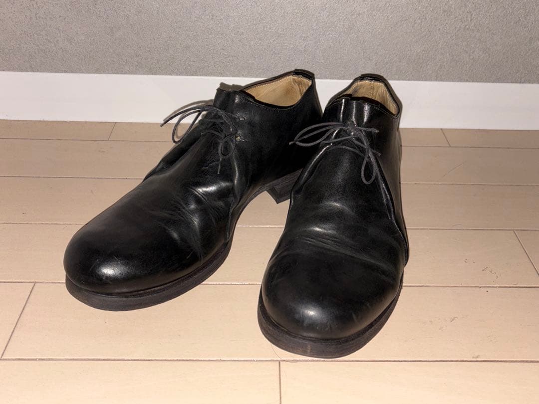 m.a+ Double Fold Shoes クラッタ 馬革 黒 42 美品 m.a+ Double Fold Shoes クラッタ 馬革 黒 42 美品 - メルカリ
