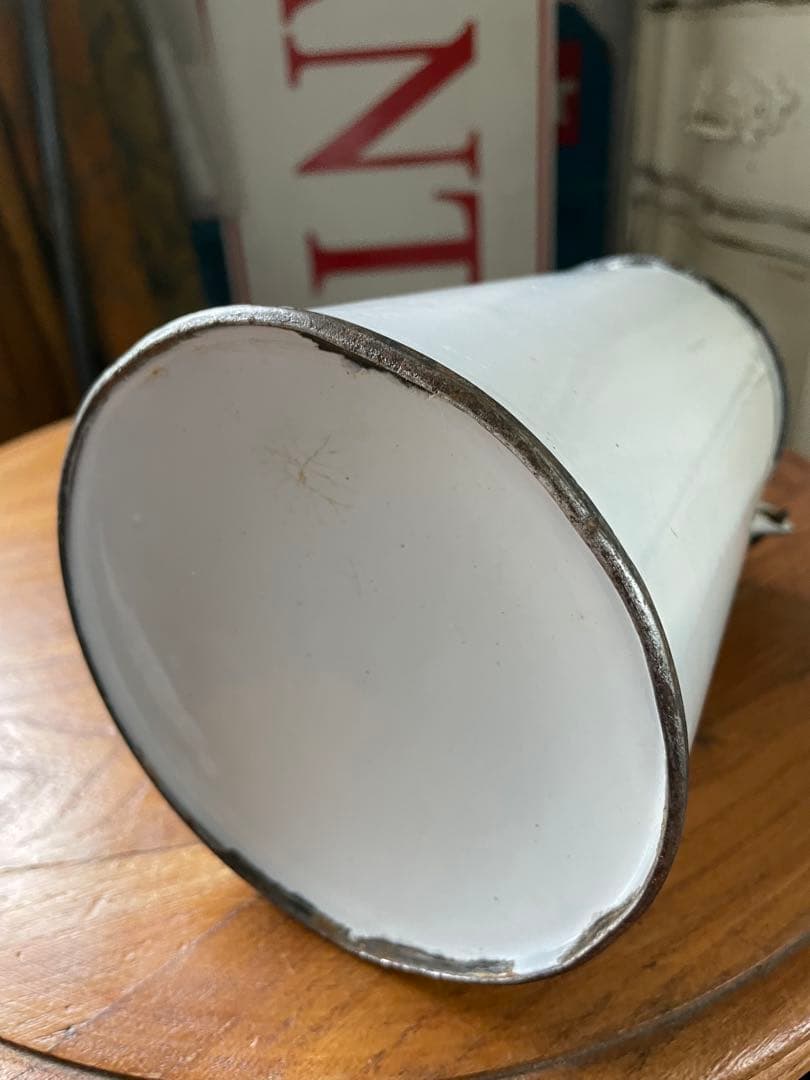 青ぶー様専用です アンティーク ホーロー ミルク ポット キャリー 缶