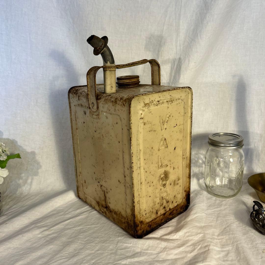 希少イギリスビィンテージvalor バーラー 注油缶携行缶 灯油缶 ブリキ缶 VALOR,バーラー,エッソブルー vintage 灯油携行缶 - BURN-UPS!