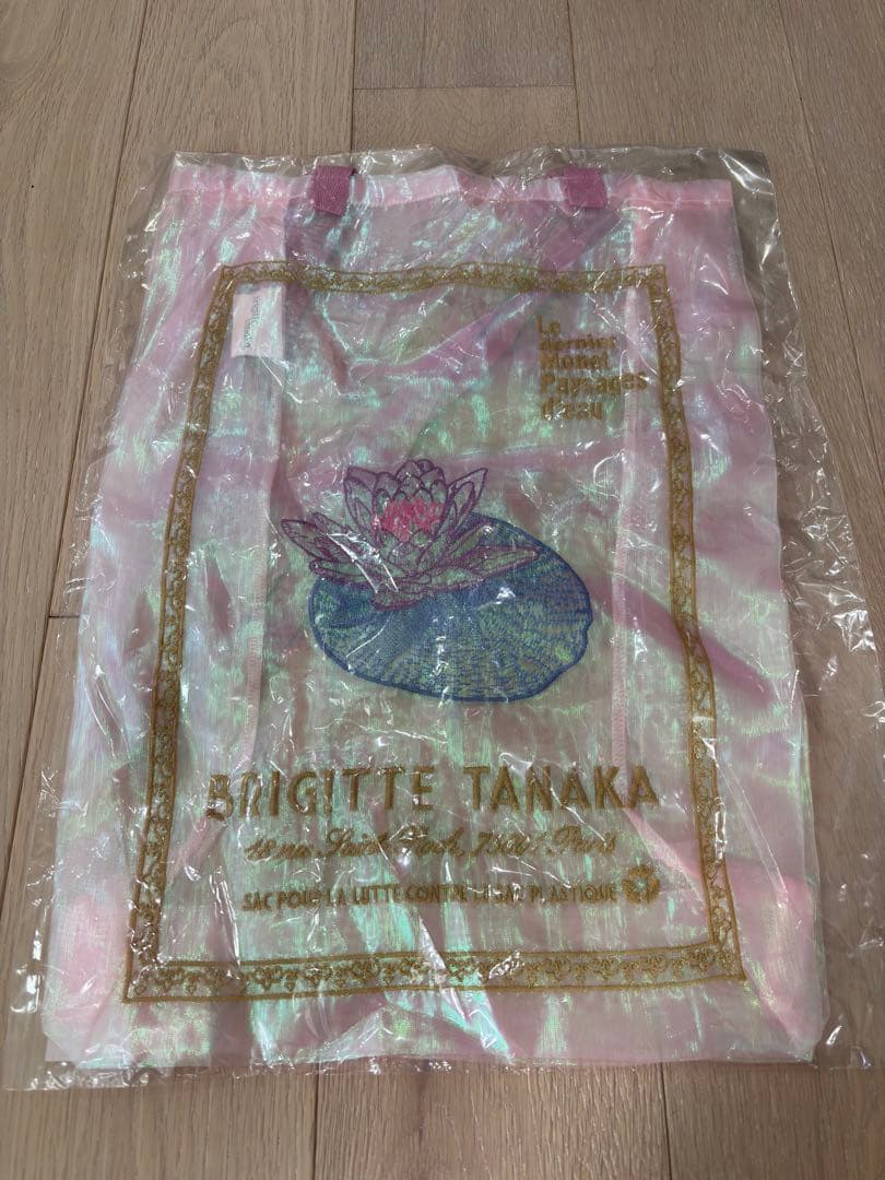 モネ展 睡蓮のとき ブリジットタナカ オーガンジー刺繍バッグ オーロラ