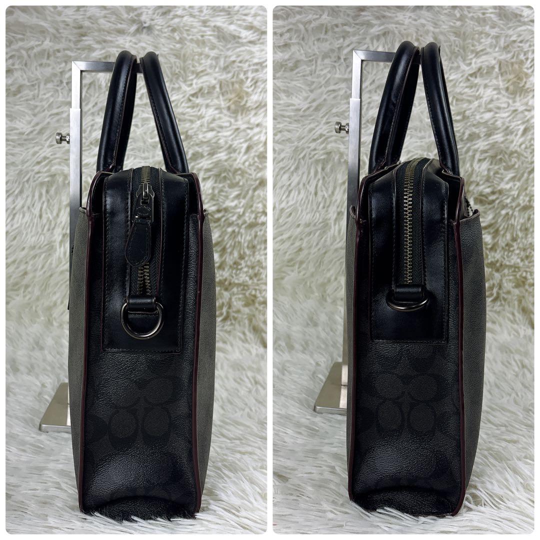 美品✨COACH 2way ブリーフケース ビジネス シグネチャー A4 自立