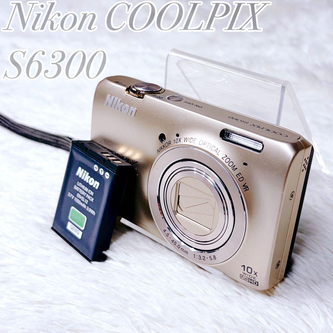 外観極美品】Nikon COOLPIX S6300 ゴールド オールドデジカメ - メルカリ