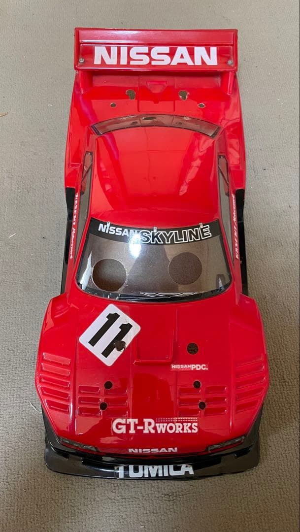 R30スカイライン スーパーシルエット 1/10ラジコンボディ 塗装品・中古