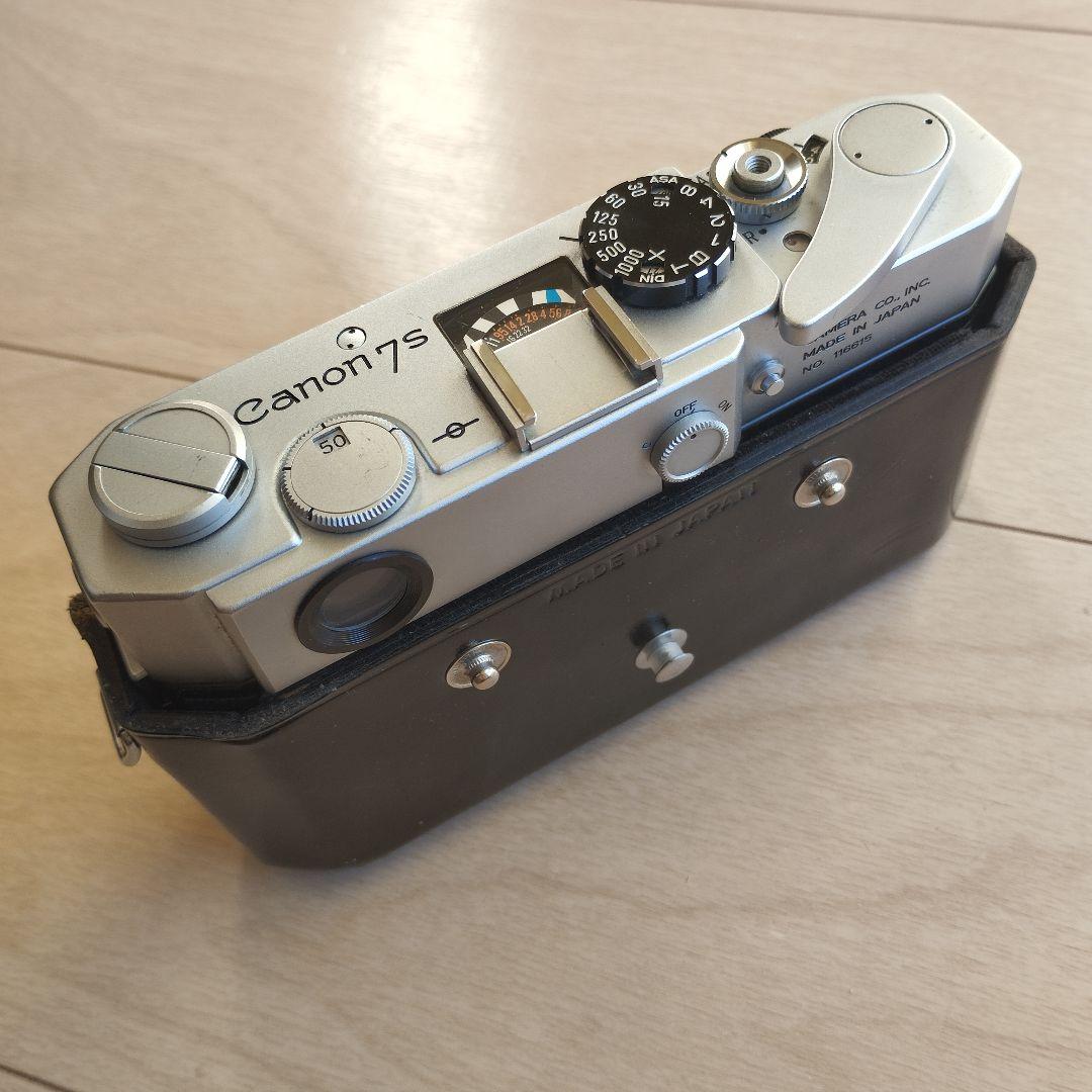 美品】キヤノン 7S CANON 7S 純正本革速写ケース付き