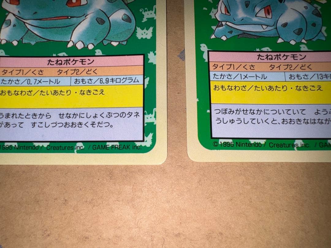 トップサン ポケモンカード フシギダネ 青裏 フシギソウ 緑裏 セット