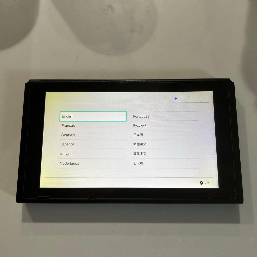 switch 本体のみ 完動品 液晶画面焼け有り - メルカリ