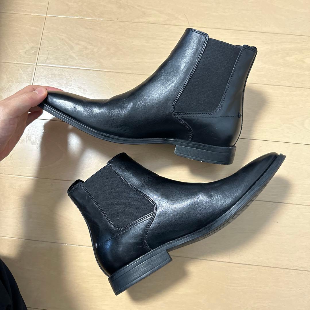 Clarks ブラック サイドゴアブーツ　値下げ可能　26.5cm 27.0cm