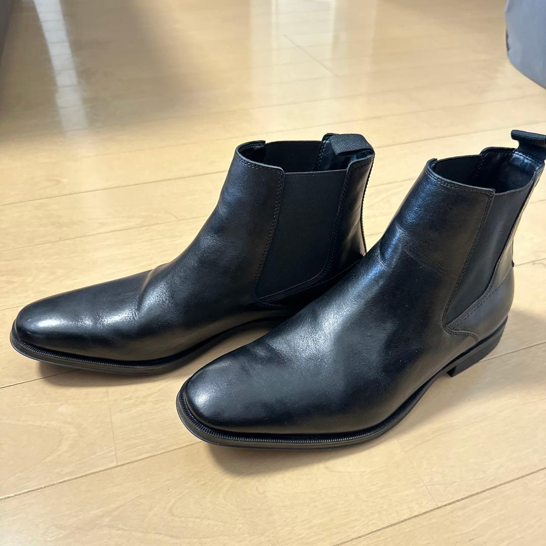 Clarks ブラック サイドゴアブーツ　値下げ可能　26.5cm 27.0cm
