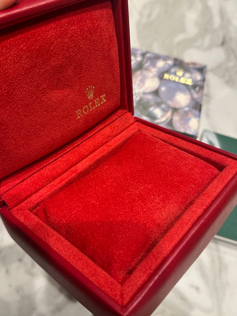ROLEX レザーケース レッド 箱のみ