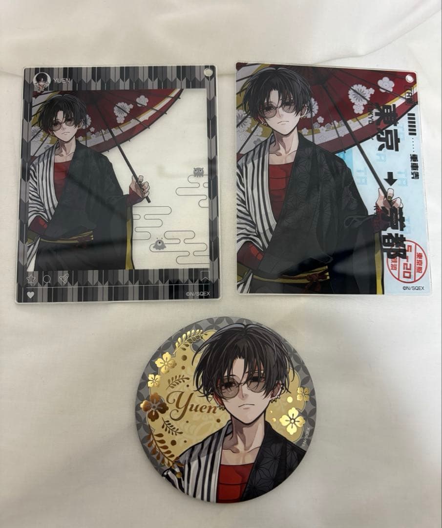 東京エイリアンズ 推し旅 ビッグ箔押し缶バッジ 憂炎 カード