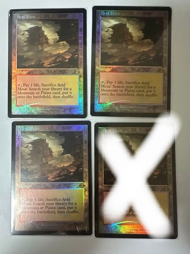 MTG 乾燥台地 英語 旧枠　foil 3枚セット MTG 乾燥台地 英語 旧枠 foil 3枚セット Foil】《乾燥台地/Arid Mesa