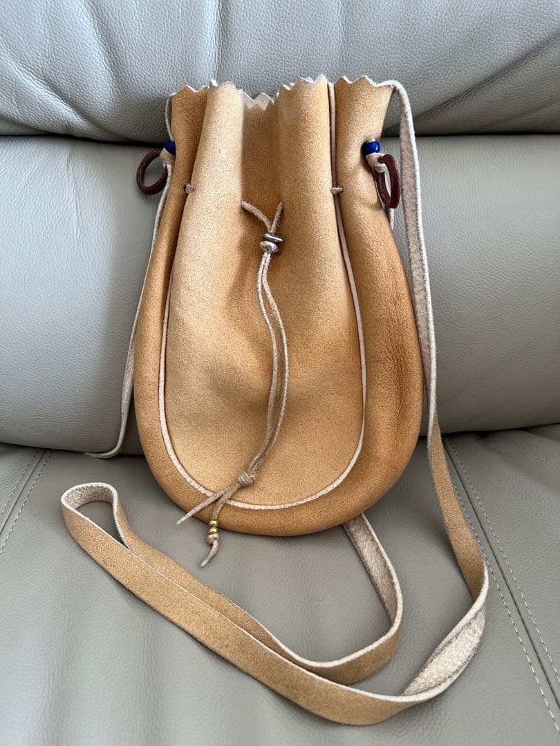 ☆ポーチ本体のみ販売goro's ゴローズ 巾着ポーチL スモーク コンチョ