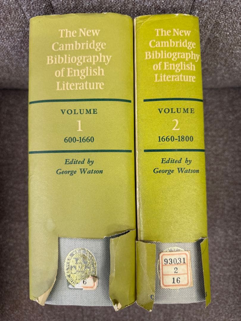 洋書 The New Cambridge Bibliography of Englis The New Cambridge Bibliography of English Literature Volume 1