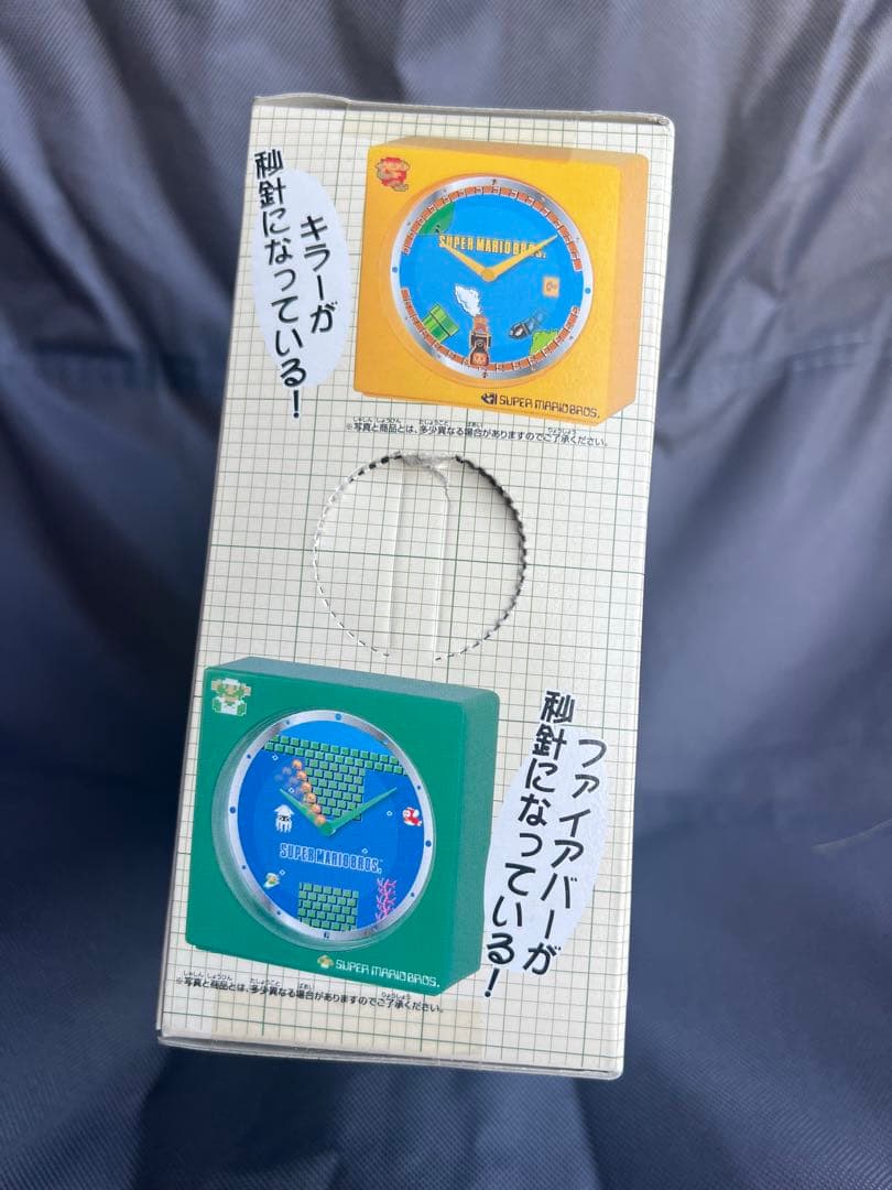 スーパーマリオブラザーズ卓上クロック SUPER MARIO BROS 当時物