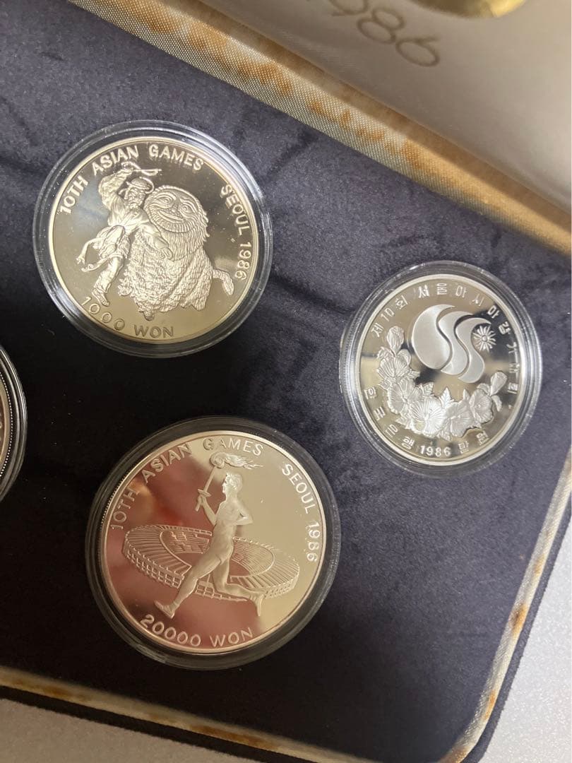 1986年ソウルアジア大会 銀メダル5枚セット Seoul 1986 - メルカリ