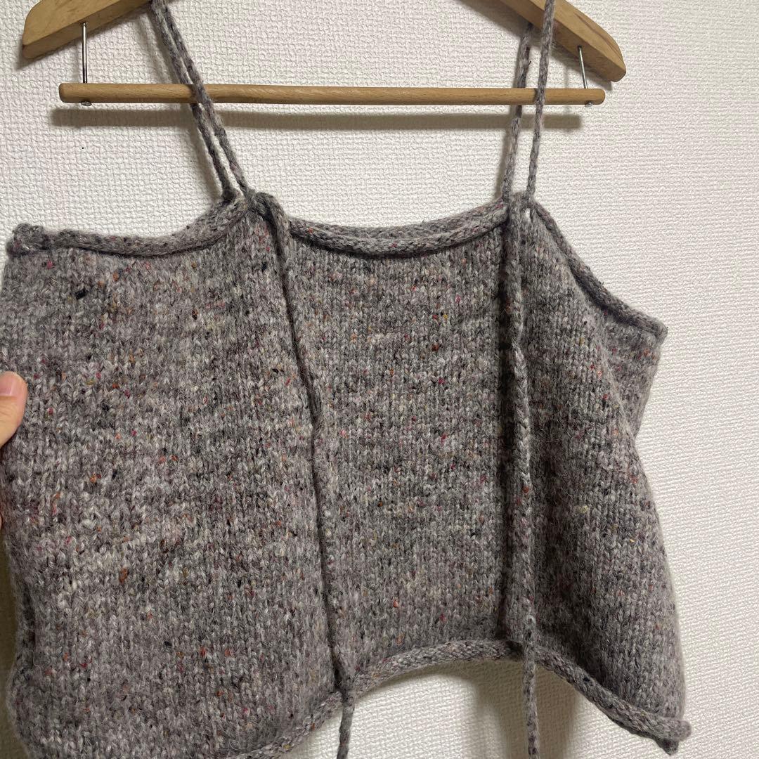 かぐれ カラーネップアルパカニットキャミソール - メルカリ