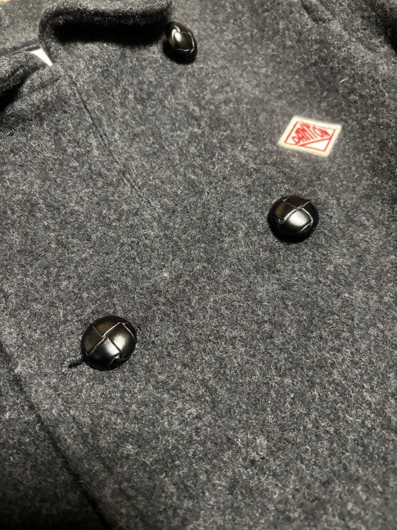 ダントン ウールダブルコート チャコール - メルカリ