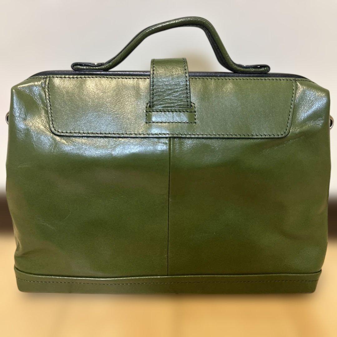 アートフィアー（ARTPHERE） レザー ビジネスバッグ グリーン - メルカリ