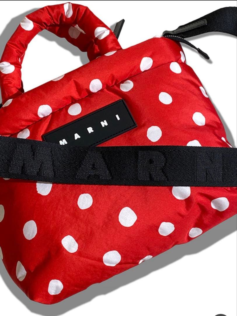 専用様…美品MARNI マルニ ドット パフバック 2way ロゴパッチ - メルカリ