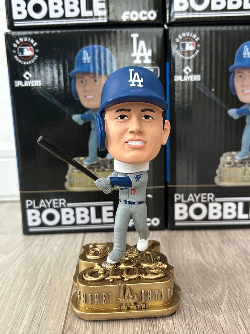 50/50 shohei Ohtani 17 ミニボブルヘッド 高さ11.5cm MLB 大谷翔平 ドジャース ミニボブルヘッド 【550個限定】50/50達成