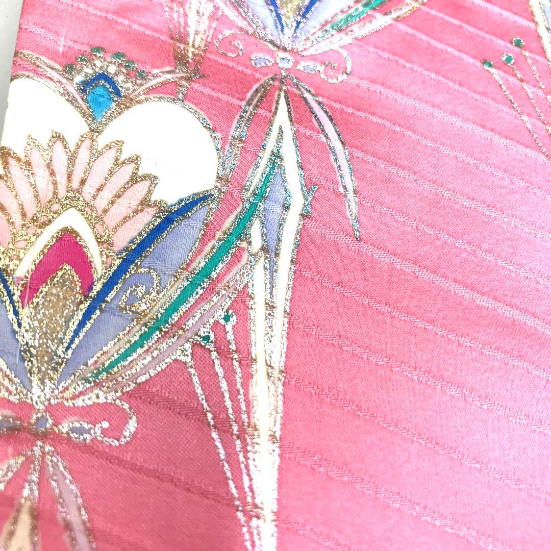 ワ【12-8】npps◆未着用◆正絹◆振袖５点セット