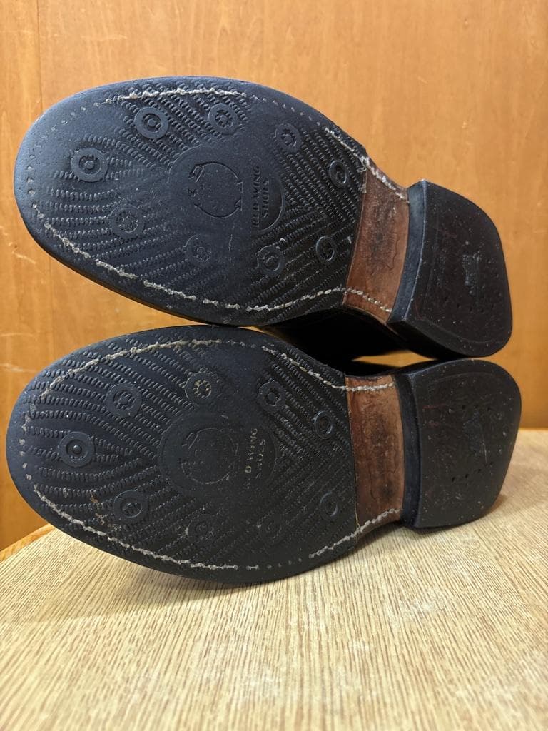 希少RED WING 9097 キャバリーチャッカ ブラックフェザーストーン7D