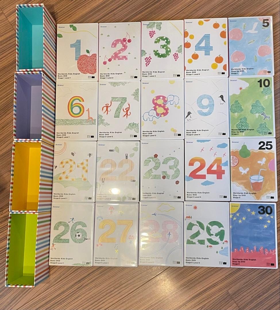 英語学習 DVDセット カラフル収納Worldwide Kids English - メルカリ