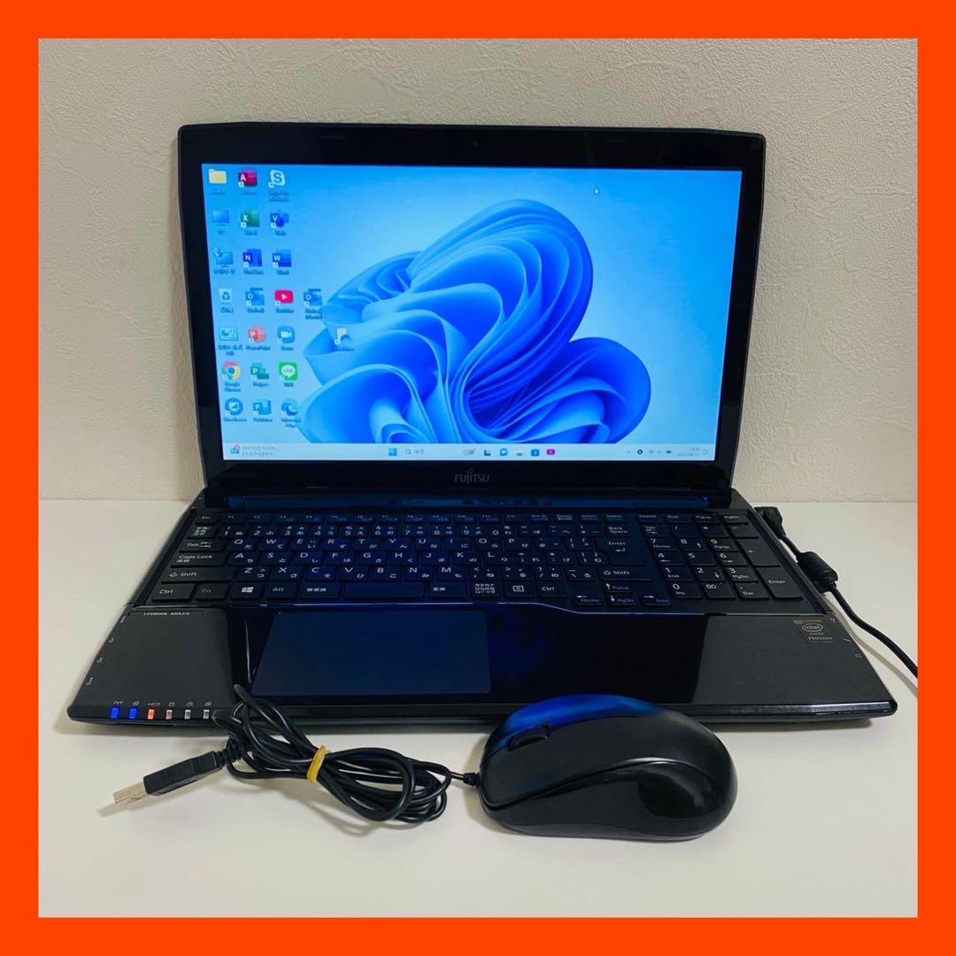 Y911 FujitsuノートパソコンSSD第7世代 WEBカメラWin11高速 Y911