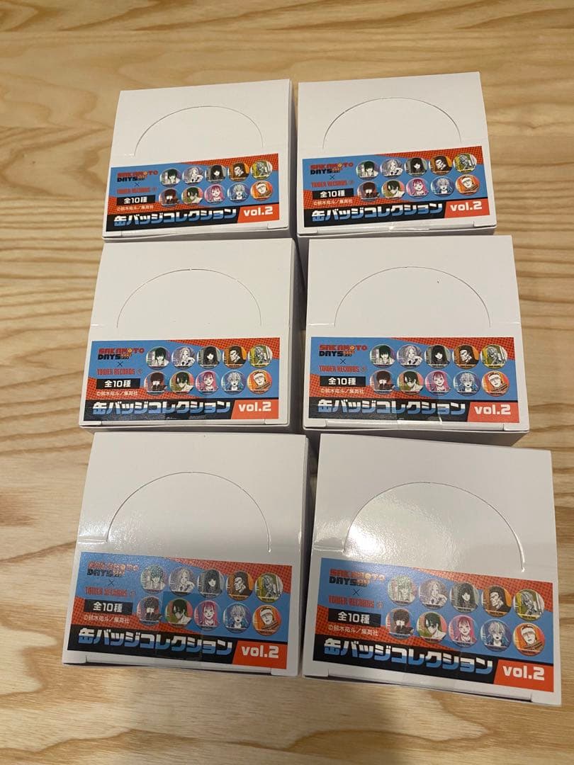 SAKAMOTO DAYS タワレコ 缶バッジコレクション vol.2 6個 SAKAMOTO DAYS』コレクション缶バッジ 第2弾 （全18種／ランダム1種