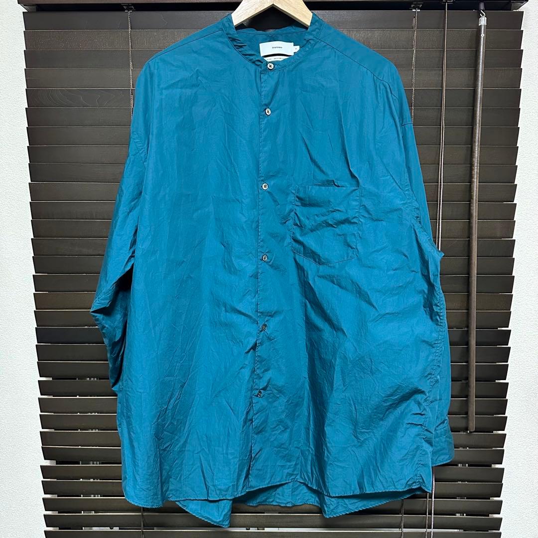 Graphpaper Oversized Band Collar Shirt - メルカリ