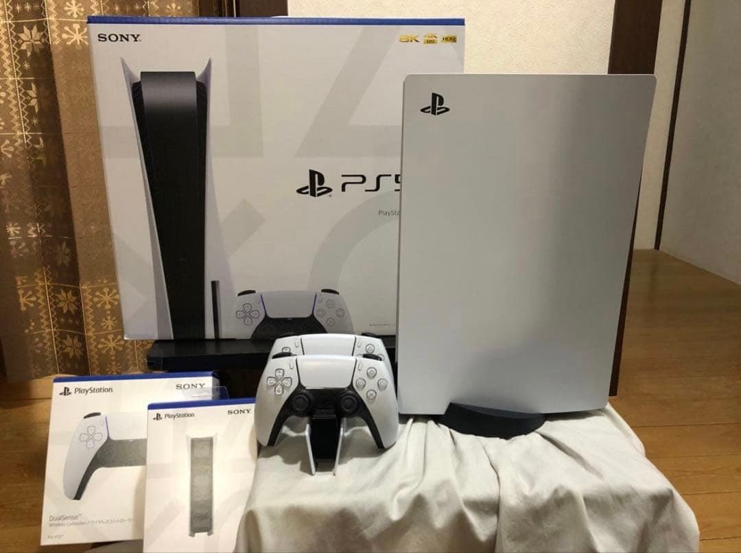 PS5 ディスクドライブ搭載モデル＋充電器＋コントローラー計2個セット Amazon.co.jp: PlayStation 5 DualSense ワイヤレスコントローラー